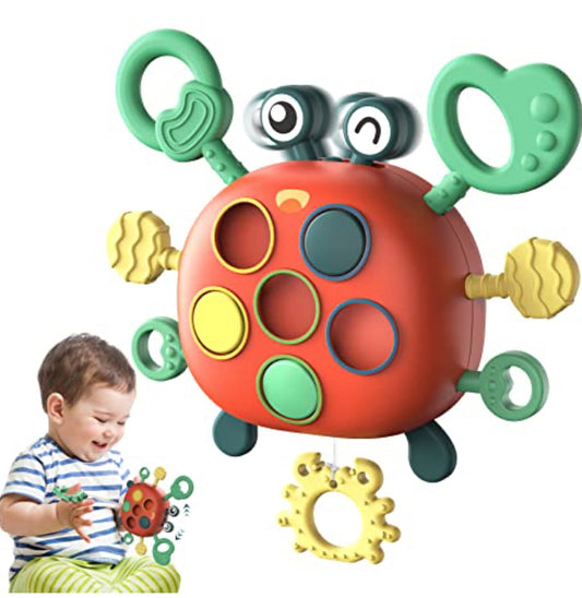DF GEE BABY SENSORY TOYS FOR 18 MONTHS, MONTESSORI TOYS FOR TODDLERS CRAB FINE MOTOR SKILLS, EDUCATIONAL LEARNING GAME TOYS FOR 1-3 YEAR