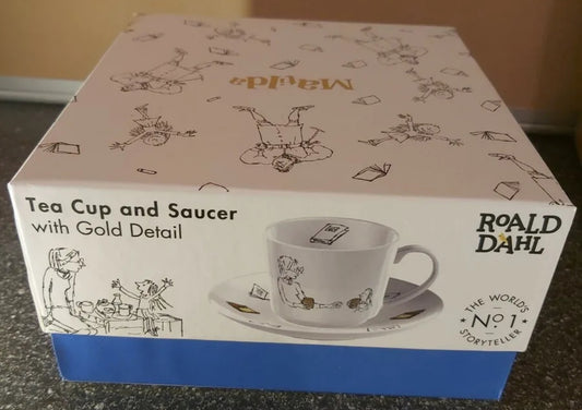 Roald Dahl Matilda Phizz-Whizzing Tea Cup And Saucer Fine China Mug Set Gift Box