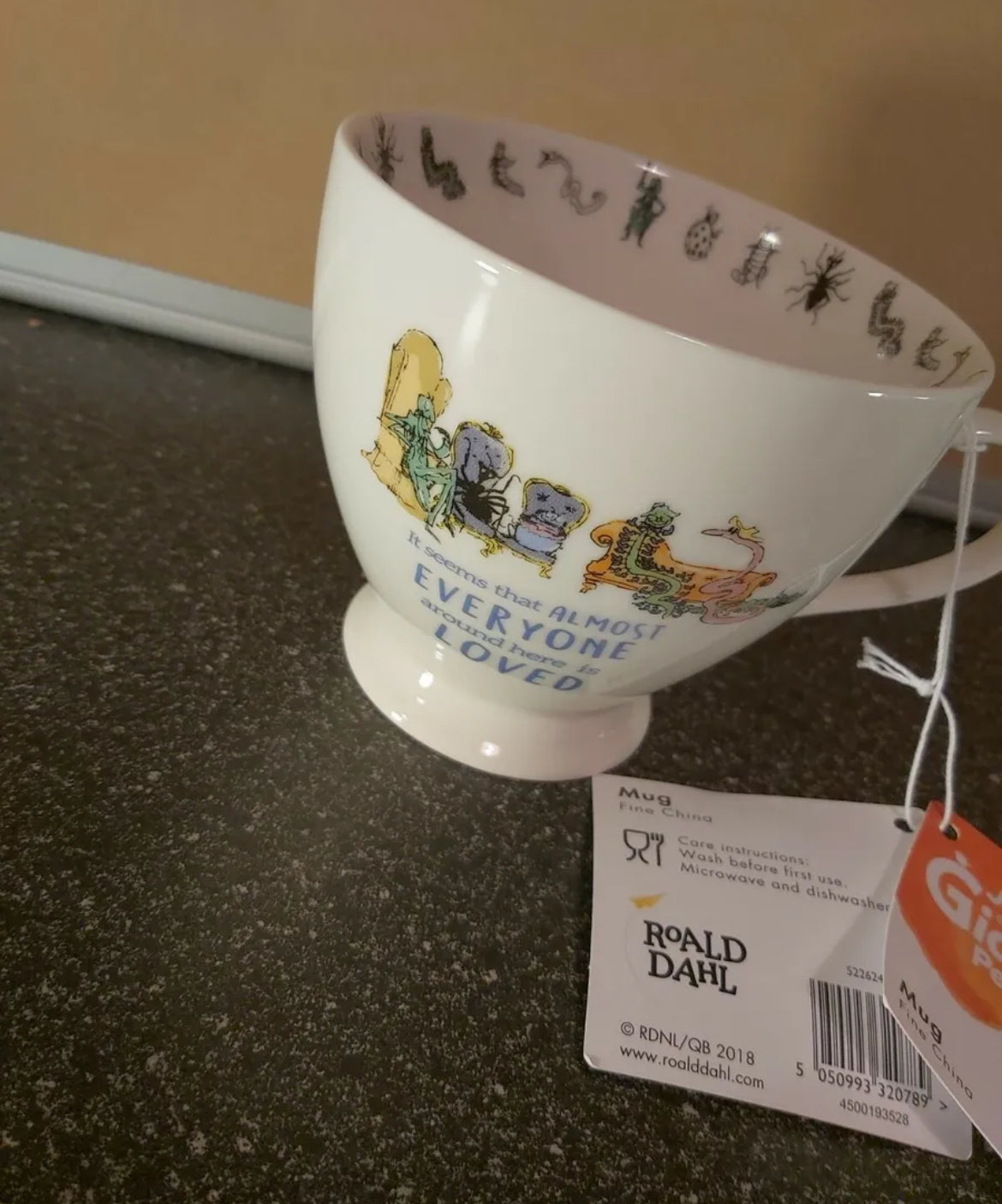 Roald Dahl James And The Giant Peach Footed Mug