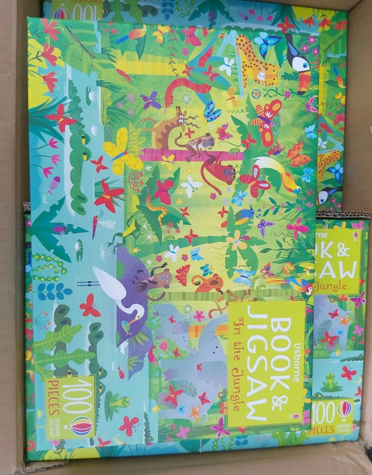 Usborne Book and Jigsaw In the Jungle - 9781474947794 Brand New