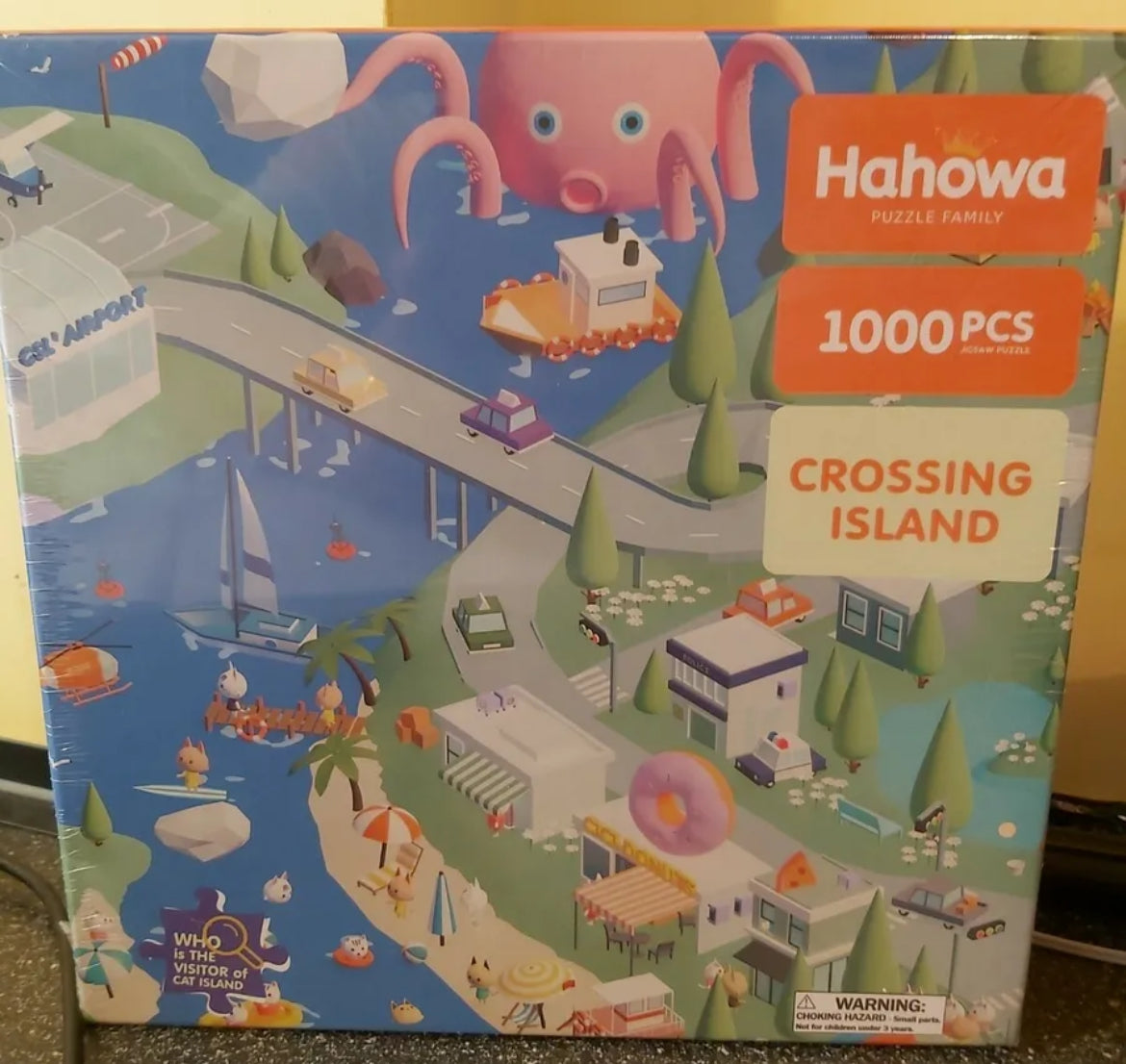 Hahowa crossing island puzzle, Brand new and sealed 70cm x 50cm jigsaw