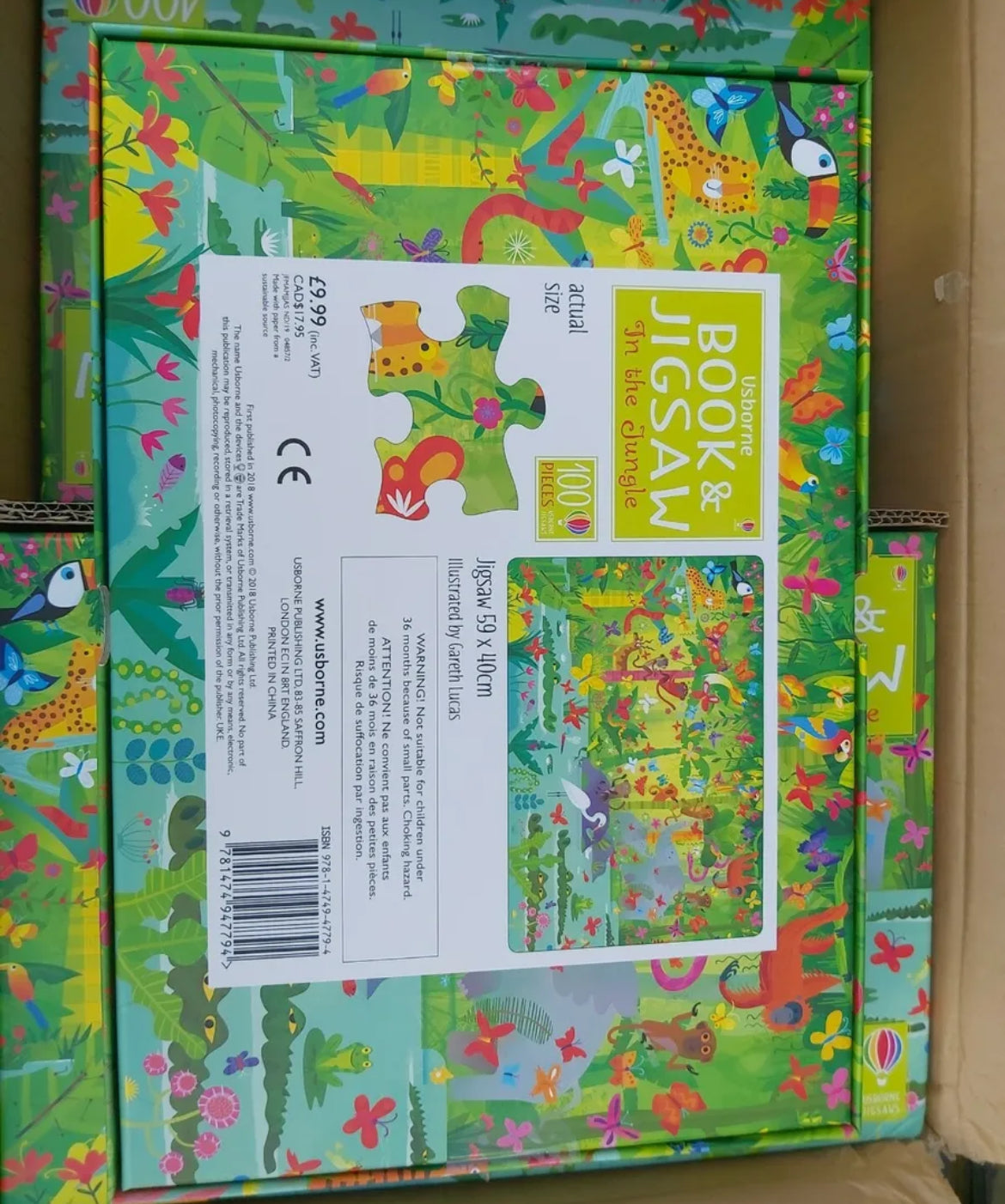 Usborne Book and Jigsaw In the Jungle - 9781474947794 Brand New