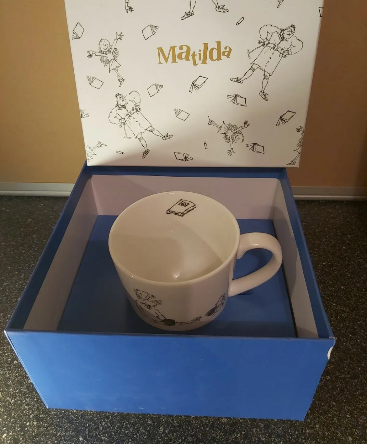 Roald Dahl Matilda Phizz-Whizzing Tea Cup And Saucer Fine China Mug Set Gift Box