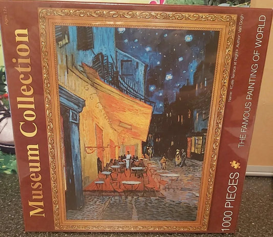 Museum Collection Van Gogh Cafe Terrace at Night 1000 Piece Jigsaw Puzzle  seale