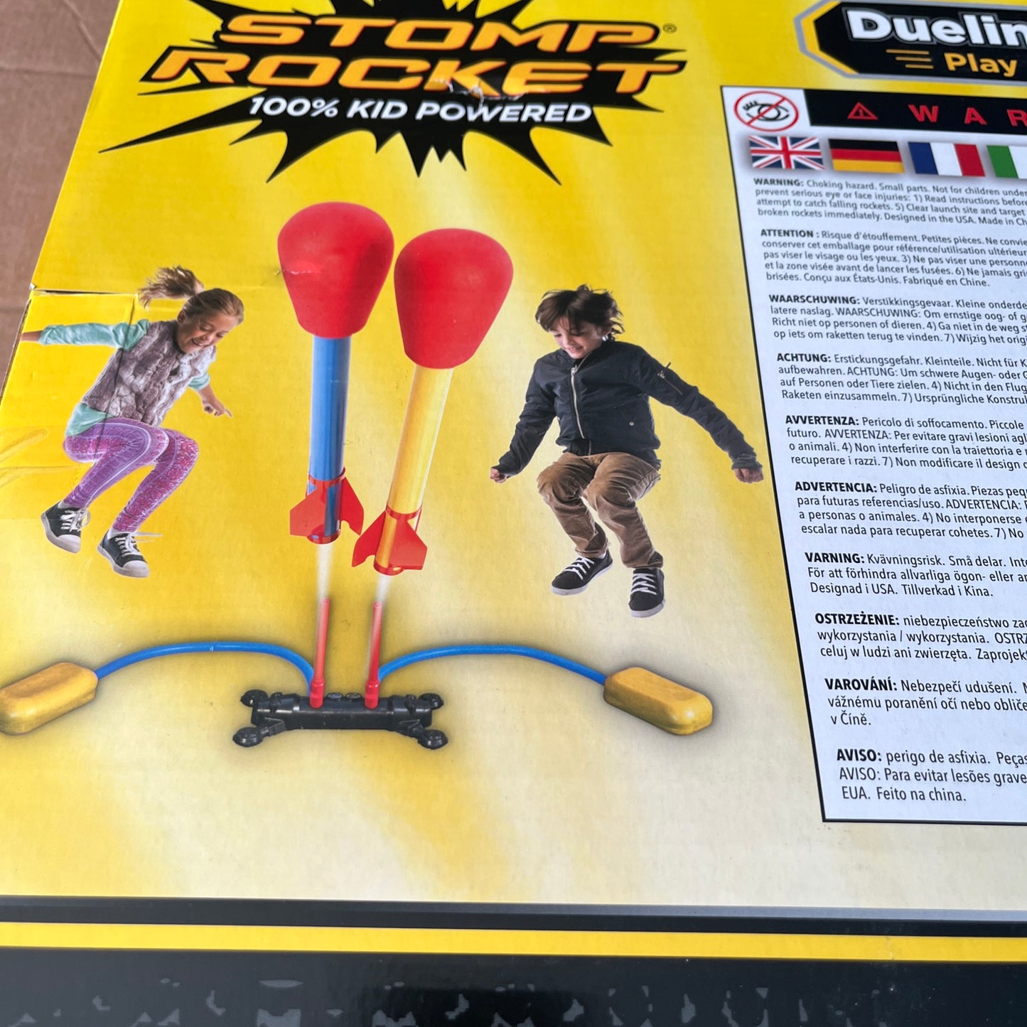 Outdoor Garden Fun! Stomp Rockets Set Shoots up to 200 Ft /60m High New