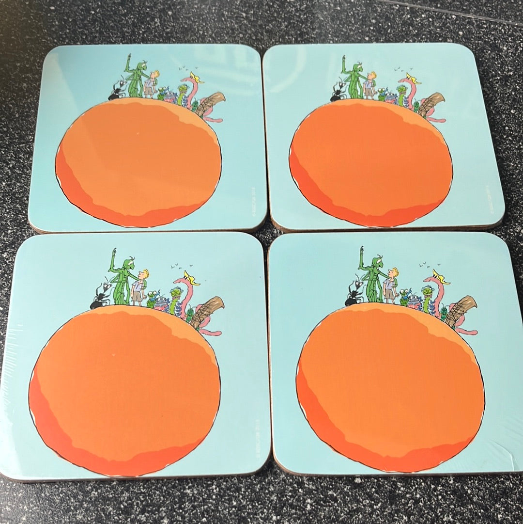 Set of 4 James & The Giant Peach Coasters