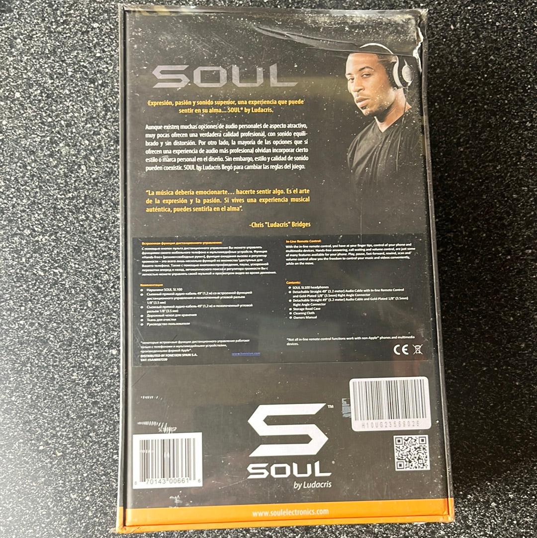 SOUL by Ludacris SL100UB Ultra Dynamic On-Ear Headphones - Black/red