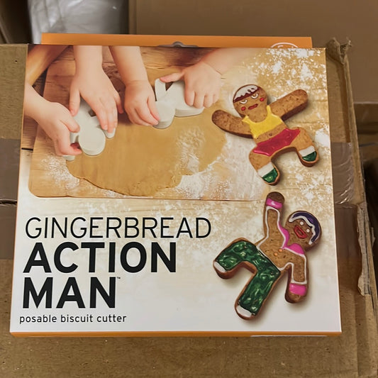 Gingerbread Action Man posable biscuit cutter