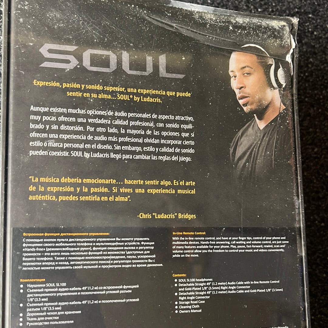 SOUL by Ludacris SL100UB Ultra Dynamic On-Ear Headphones - Black/red