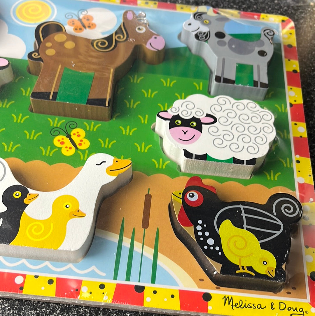 Melissa & Doug chunky Farm Puzzle