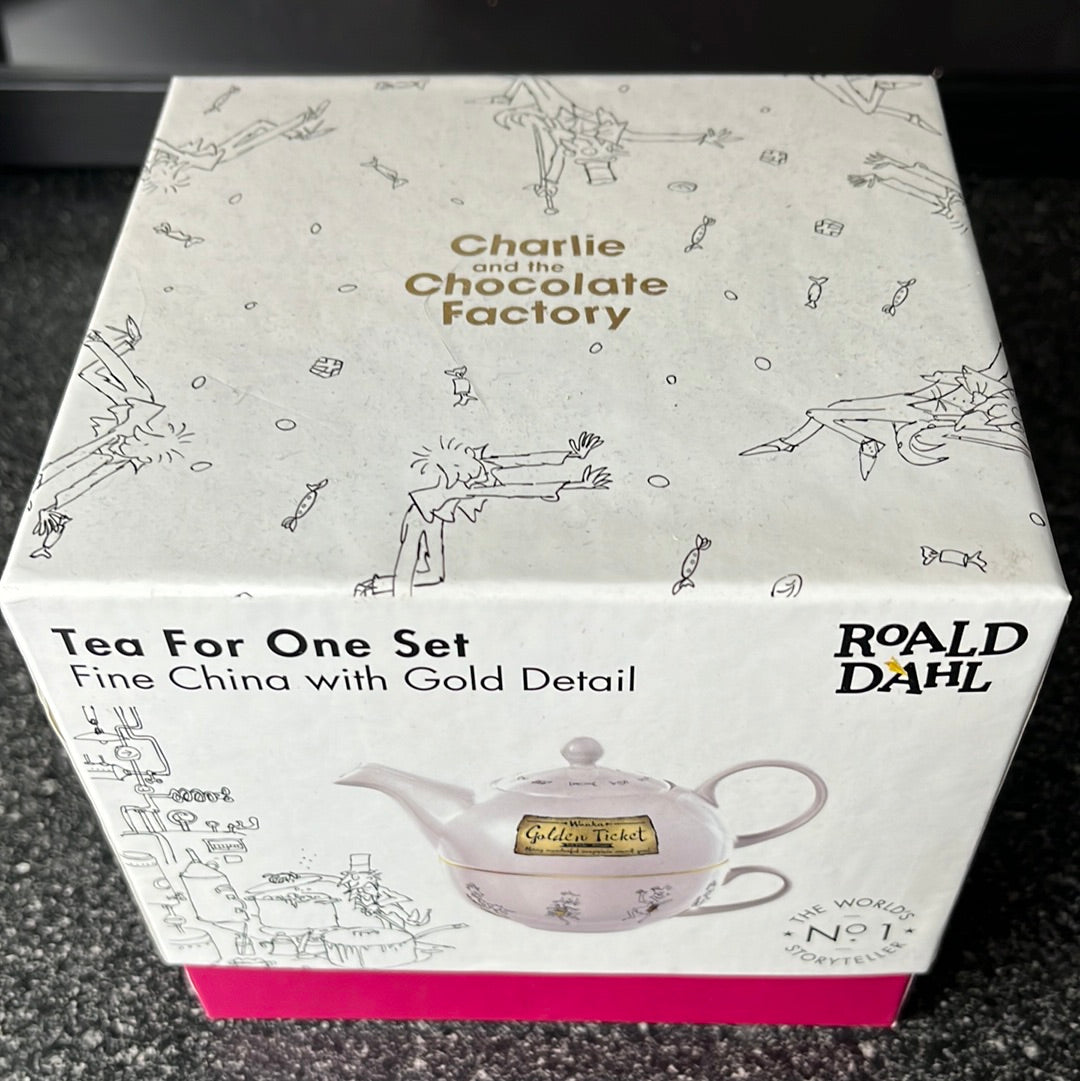 Roald Dahl Tea for 1 set Charlie and the chocolate factory