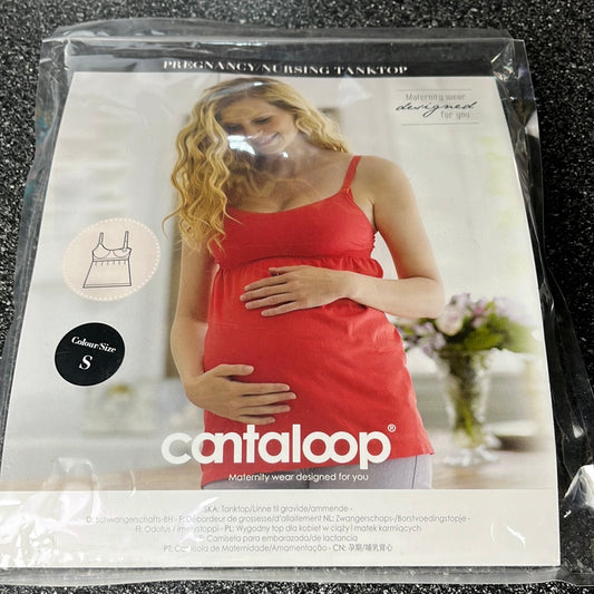 Cantaloop small black pregnancy nursing tank top