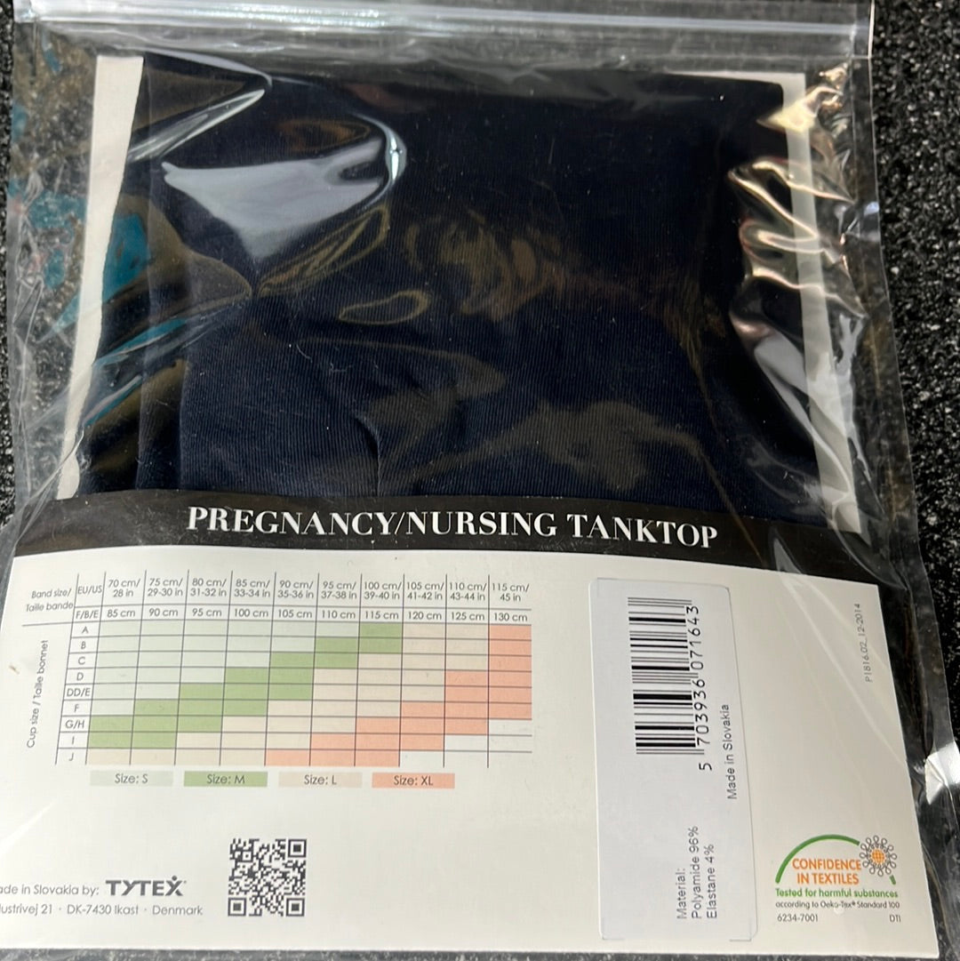 Cantaloop small black pregnancy nursing tank top