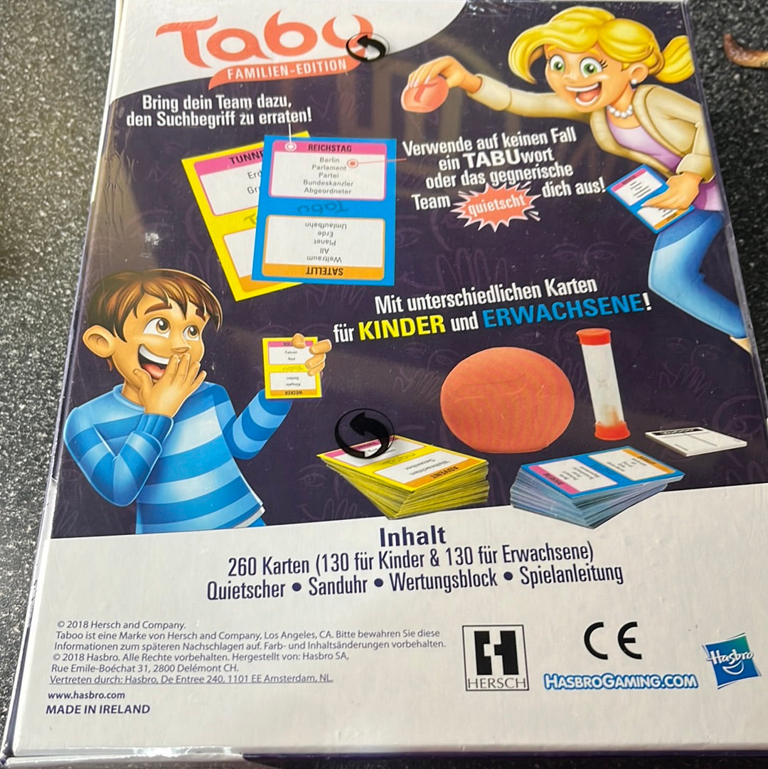 Tabu board Game