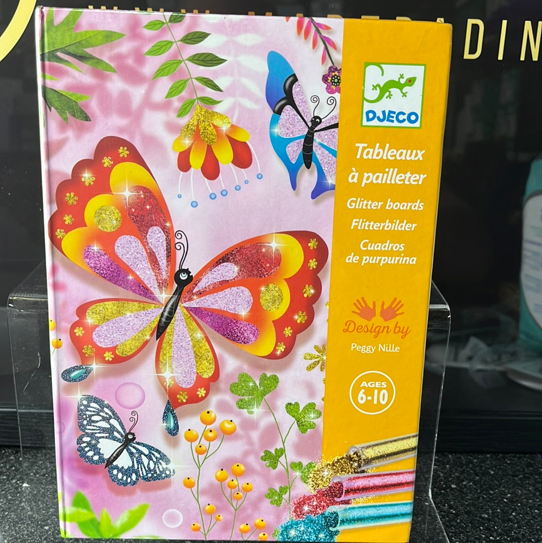 Djeco butterfly glitter boards