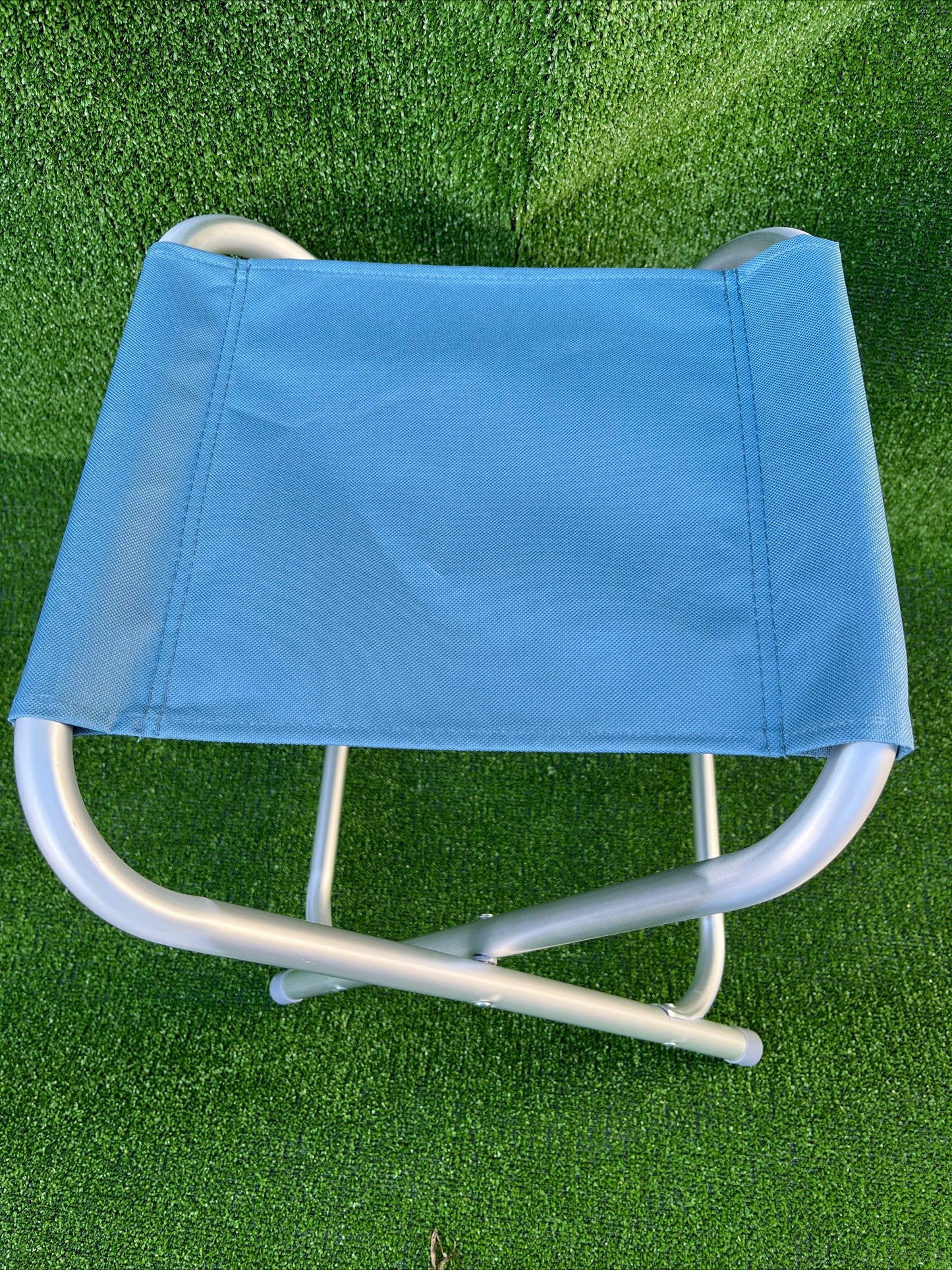 Homecall 30073 Folding camping stool Alu with blue 600D polyester, 45cm X 5 X 57