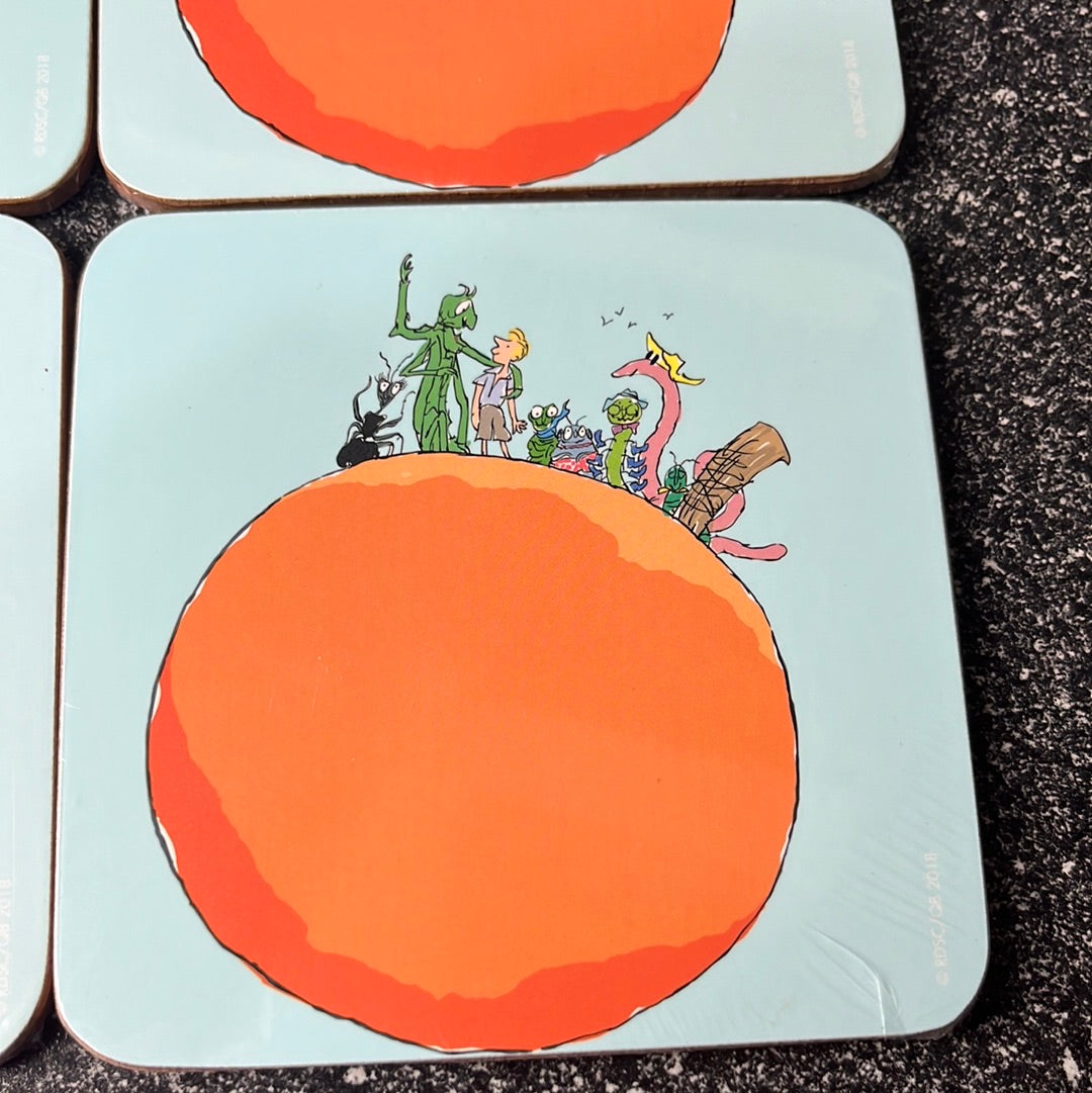 Set of 4 James & The Giant Peach Coasters