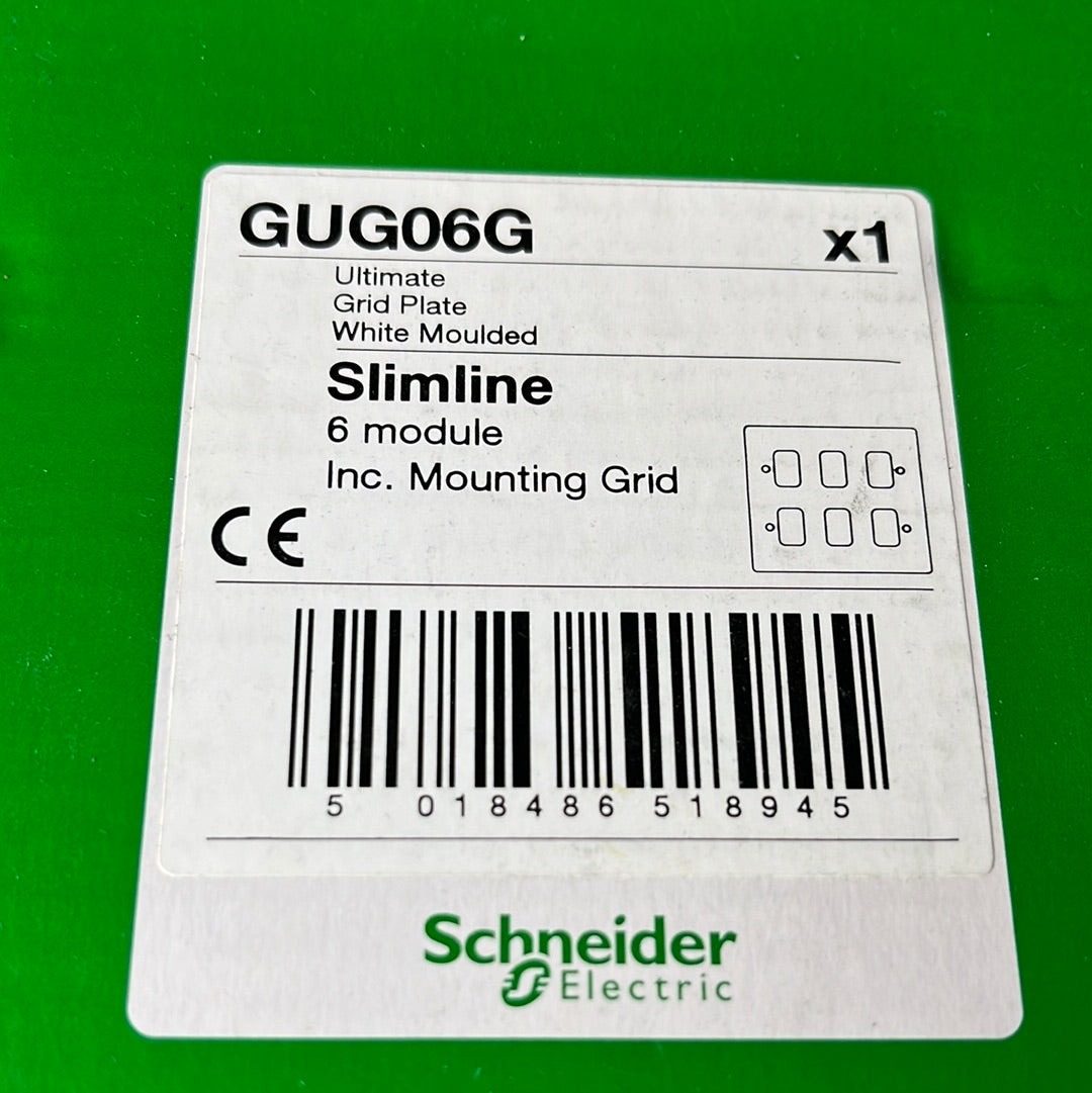 Schneider GUG06G slimline 6 module mounting grid