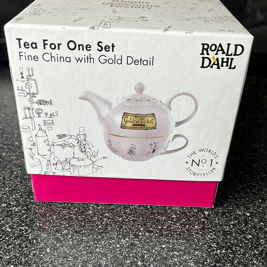 Roald Dahl Tea for 1 set Charlie and the chocolate factory