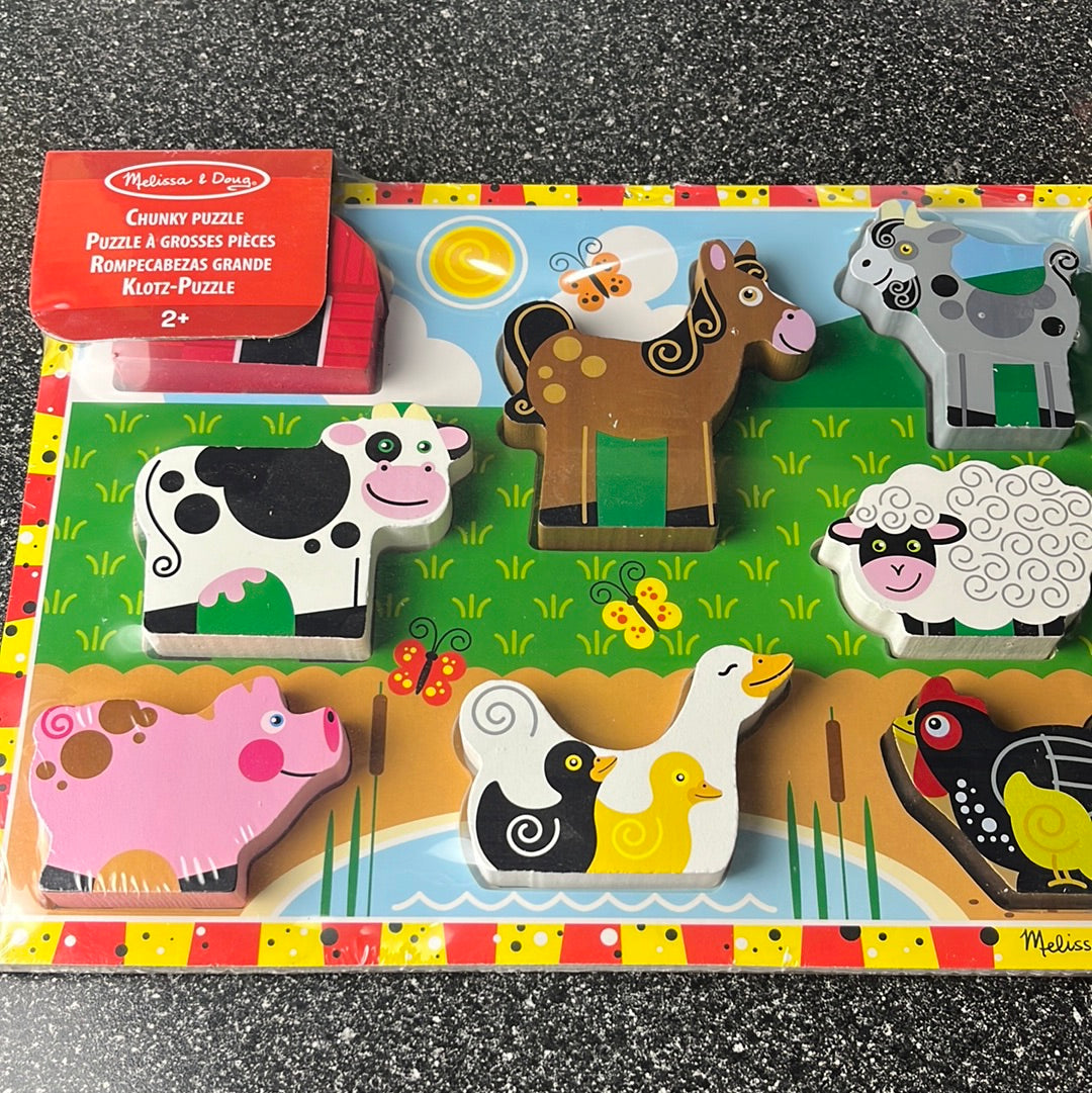 Melissa & Doug chunky Farm Puzzle