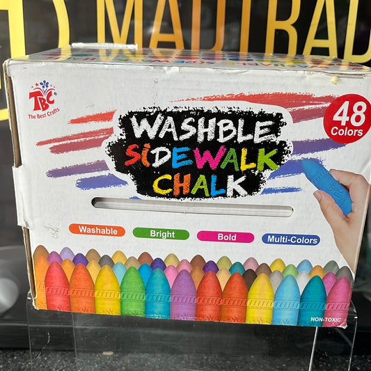 Box of washable sidewalk chalk